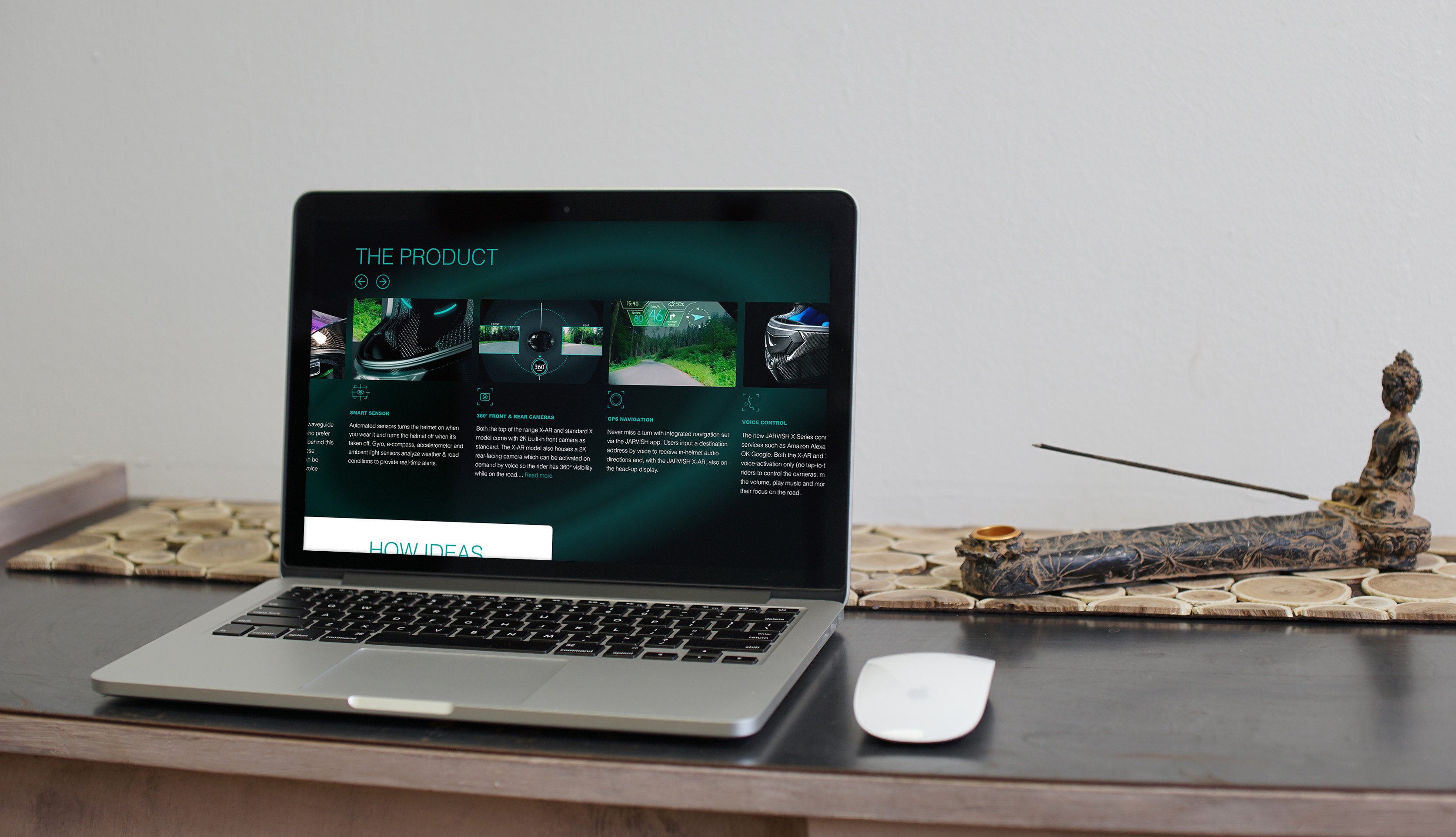 Mockup de la page Jarvish